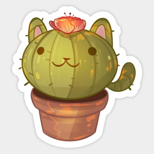 Cat Cactus Sticker